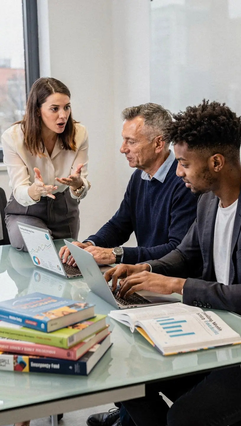 Obraz systemu do planowania finansowego na ekranie komputera, pokazujący wykresy i harmonogramy wydatków.